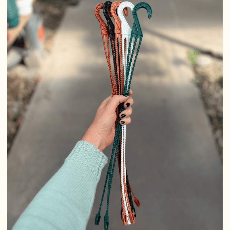 Ganchos para macetas colgantes