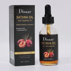 ACEITE PARA EL CABELLO DE BATANA, FORTALECE LAS RAICES DEL CABELLO Y MEJORA EL BRILLO CON ACEITE DE ROMERO Y ACEITE DE SEMILLA DE UVA DISAAR 60ML
