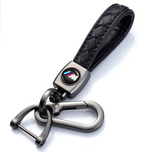 Llavero Cuerina Y De Acero BMW ///M
