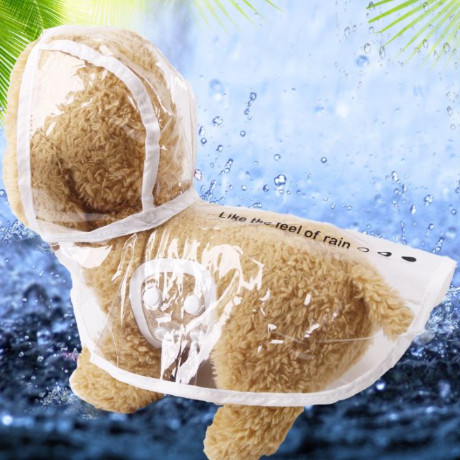 Capa de lluvia para mascotas blanco (XS/S/M/L) 4703491630289