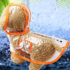 Capa de lluvia para mascotas naranja (XS/S) 4703491630308
