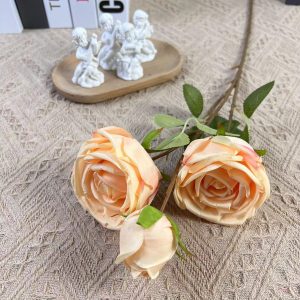 Flor Artificial Plastica Champan De Poliester 4930629221553