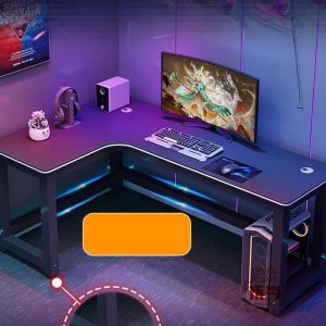 Escritorio Gamer De Esquina Melamina Izquierdo