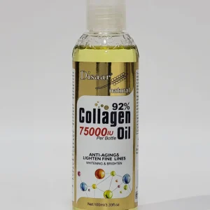 ACEITE FACIAL DE COLAGENO ANTI ENVEJECIMIENTO Y ACLARADO DE LINEAS FINAS, BLANQUEA E ILUMINA DISAAR NATURAL 92 COLLAGEN OIL 100ML