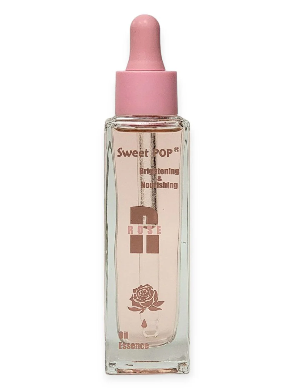 ACEITE FACIAL ILUMINADOR Y NUTRITIVO DE ROSA, EXTRACTOS VEGETALES, INOSITOL, ACIDO ETILO, MEJORA LA PIEL DESHIDRATADA, SUAVE SWEET POP ROSE OIL ESSENCE 30ML
