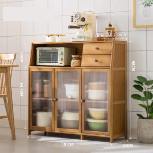 Alacena Bambú 3 puertas 101cm