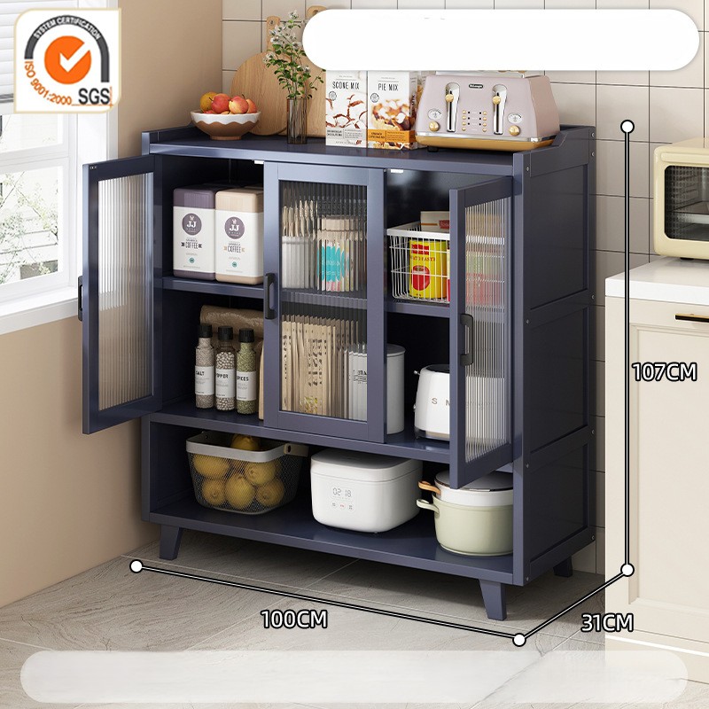 Alacena de bambú 100×31×103cm tres puertas