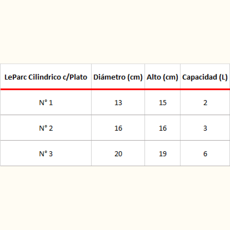 Macetero cilíndrico con plato
