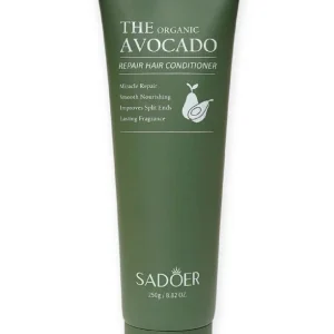 ACONDICIONADOR PARA EL CABELLO DE AGUACATE, REPARADOR MILAGROSO, SUAVIZA Y NUTRE, MEJORA LAS PUNTAS SADOER THE ORGANIC AVOCADO 250G
