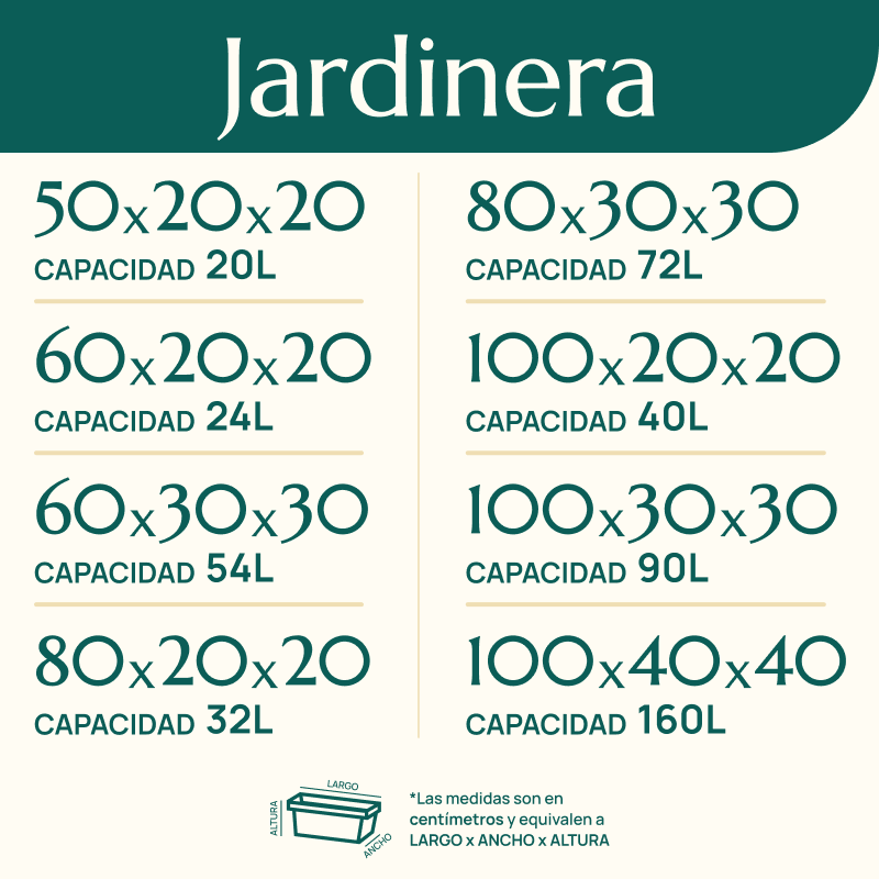 Maceta jardinera fibrocemento