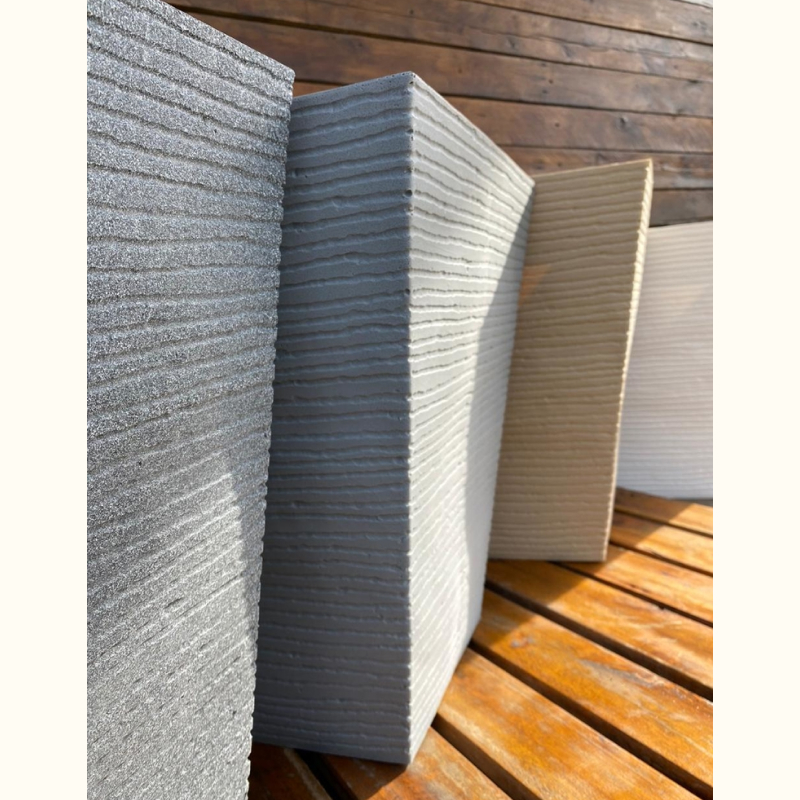 Maceta rotomoldeo MAIDA piramidal rayada