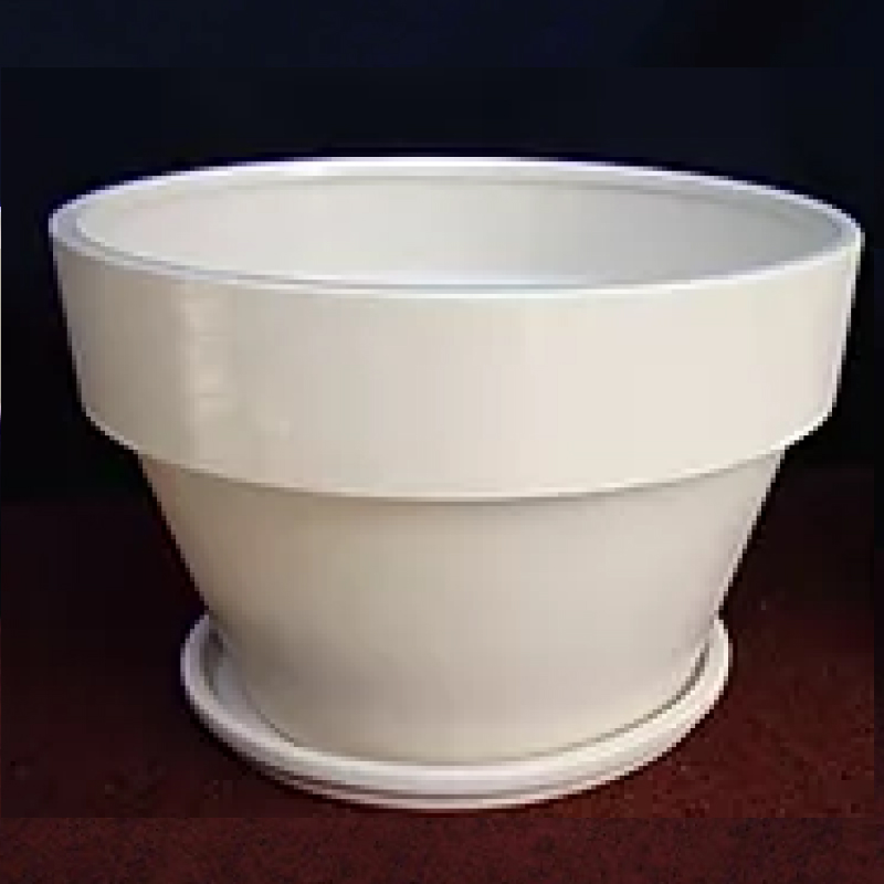 Macetero colonial con plato