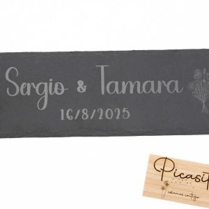 Plato de Pizarra Personalizado para Canapés y Aperitivos