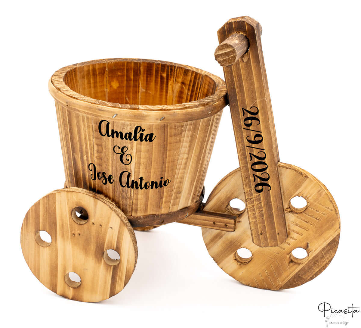 Triciclo Madera Grabado